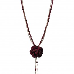 Inspiration Necklace Red Flower H20