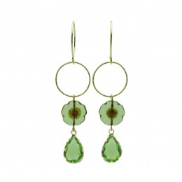 Inspiration Earring Crystal Green O140