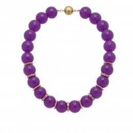 Inspiration Necklace Purple Sapphire H229