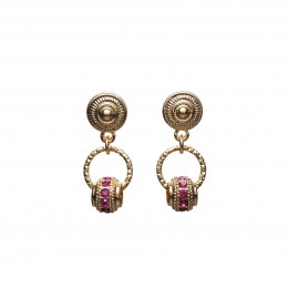 Inspiration Earring Simple Pink O733